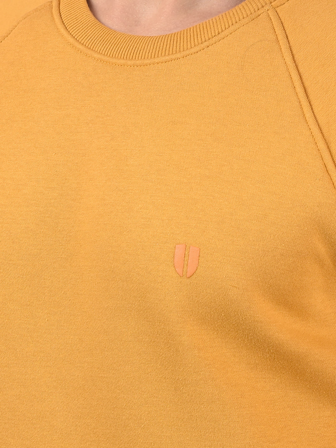 Numero Uno Men Ochre Crew Neck Sweatshirts